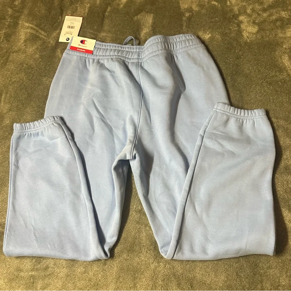 Champion Light Blue Men’s Fleece Joggers with Drawstring